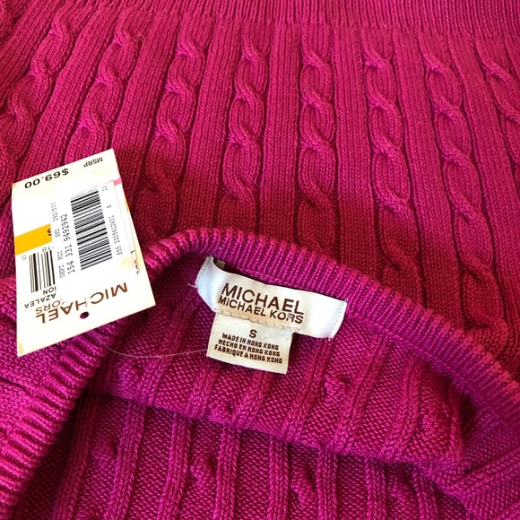 NWT Michael Michael Kors Pink Halter Top Size [S ] - Picture 6 of 6